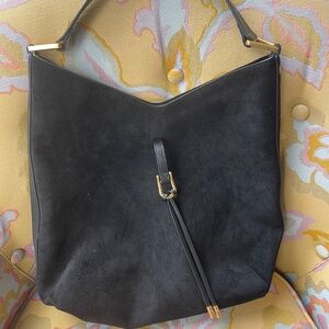 JW Pei black suede purse